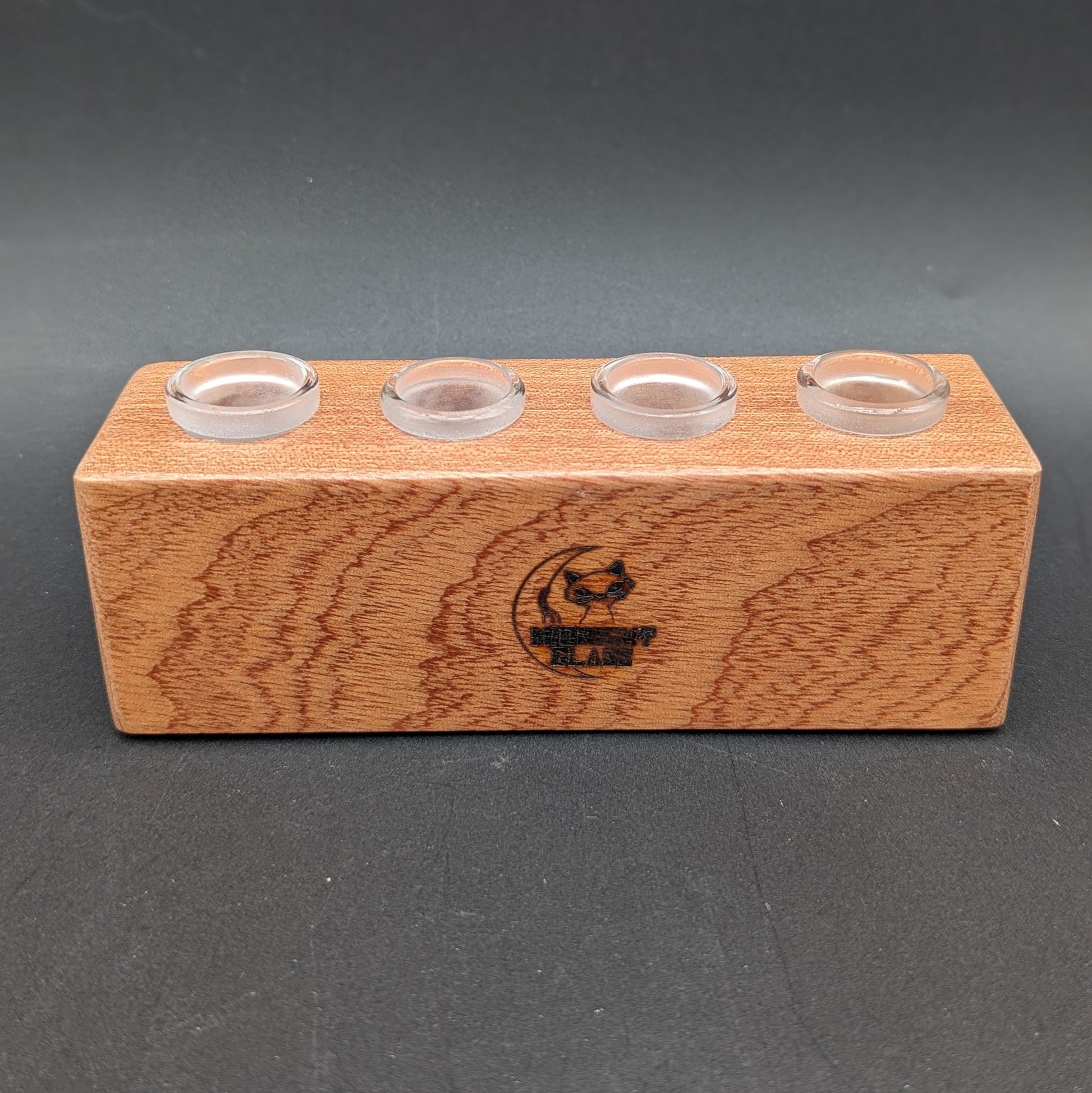 Midnight Glass - 4 Piece Wooden Slide Holders-Avernic Smoke Shop
