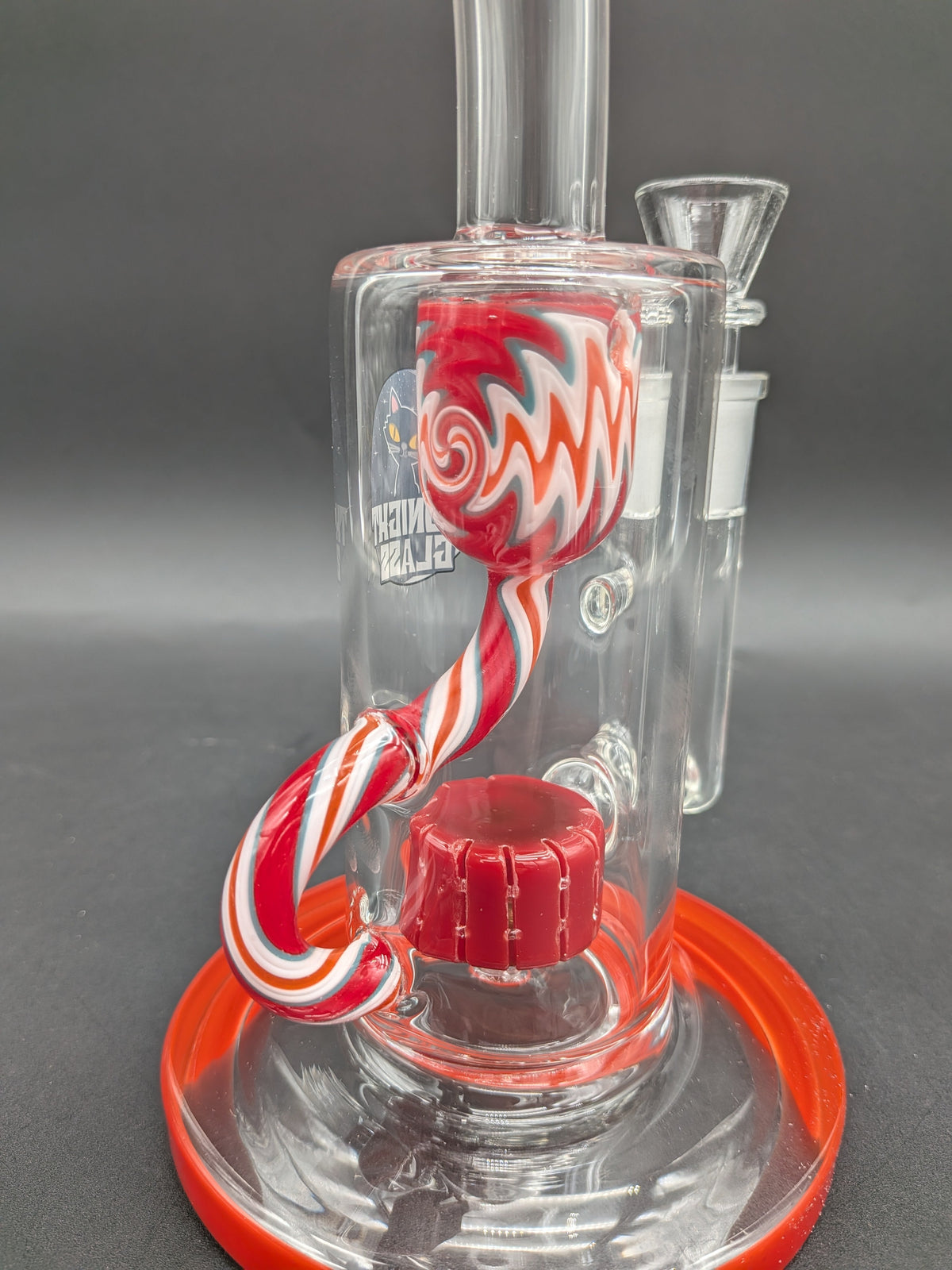 Midnight Glass Candy Cane Klein Recycler