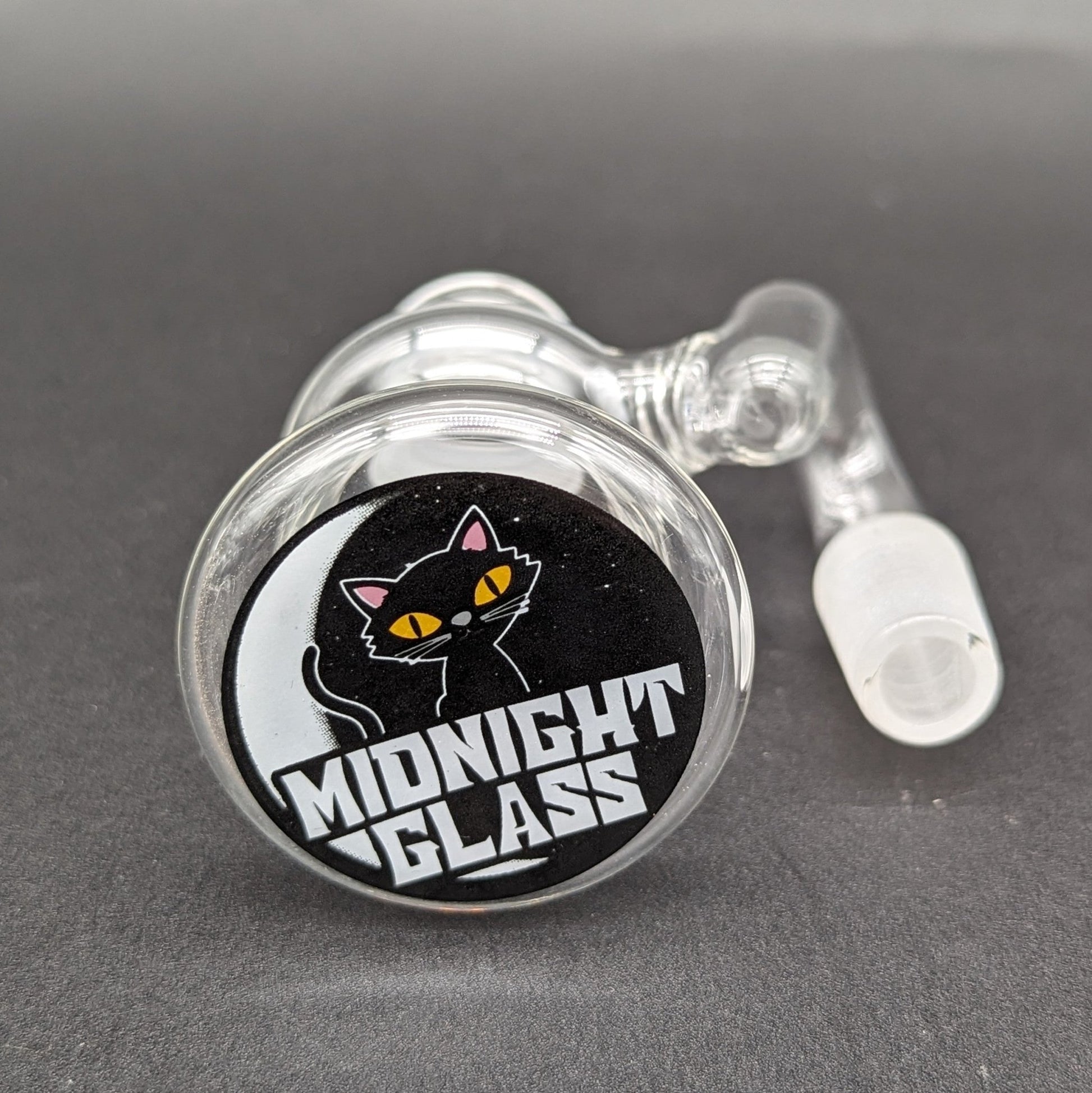 Midnight Glass Clear Dry Ash Catcher 14mm - Meech Madness Smoke Shop