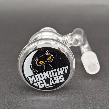 Midnight Glass Clear Dry Ash Catcher 14mm - Meech Madness Smoke Shop