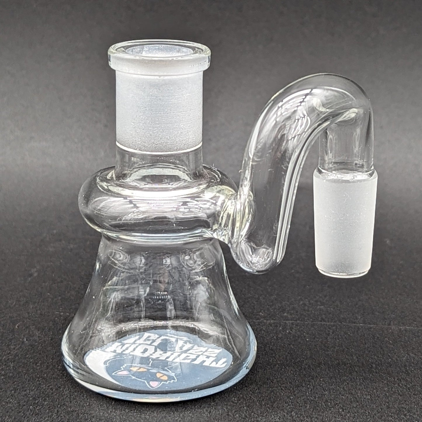 Midnight Glass Clear Dry Ash Catcher 14mm - Meech Madness Smoke Shop