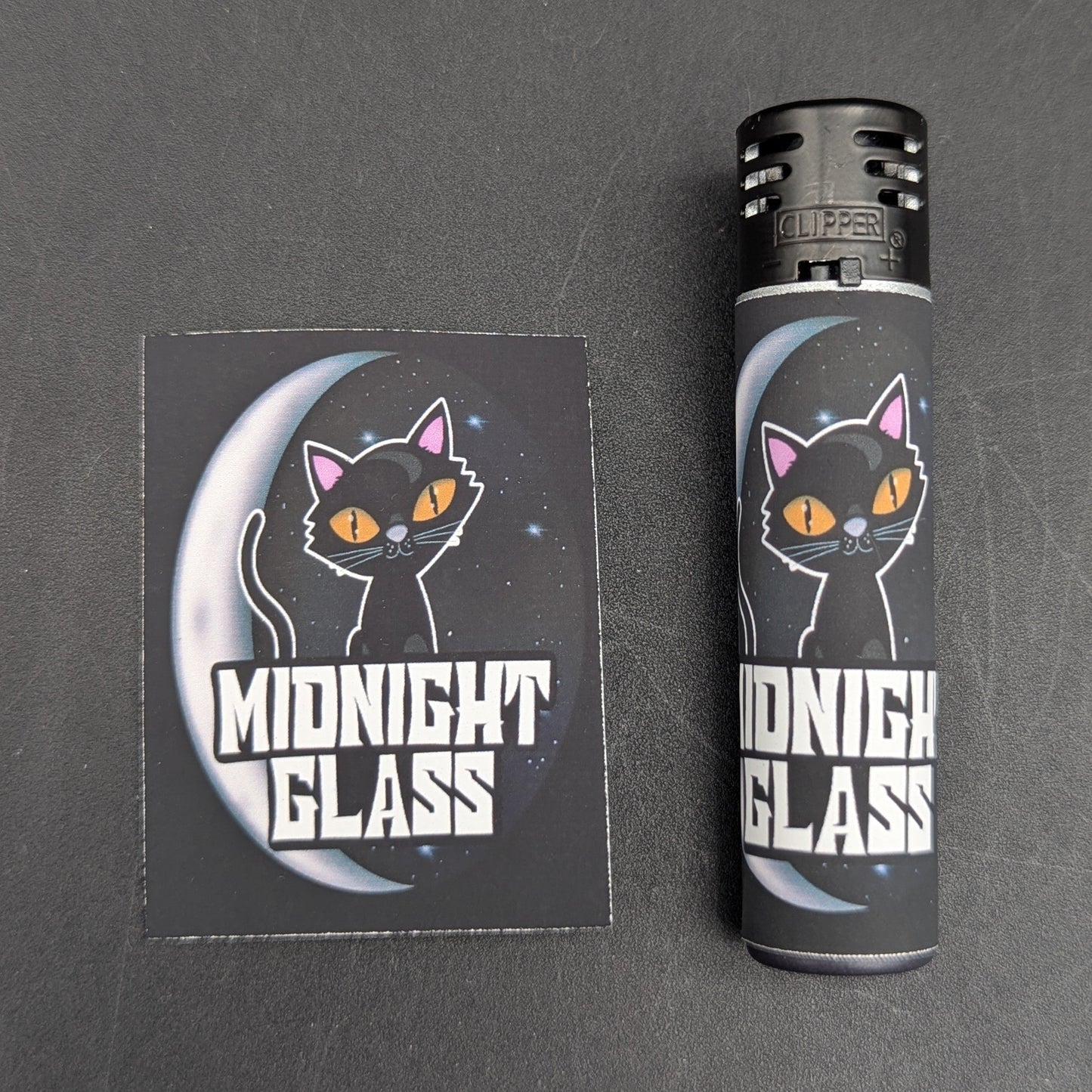 Midnight Glass Clipper Lighter Wraps
