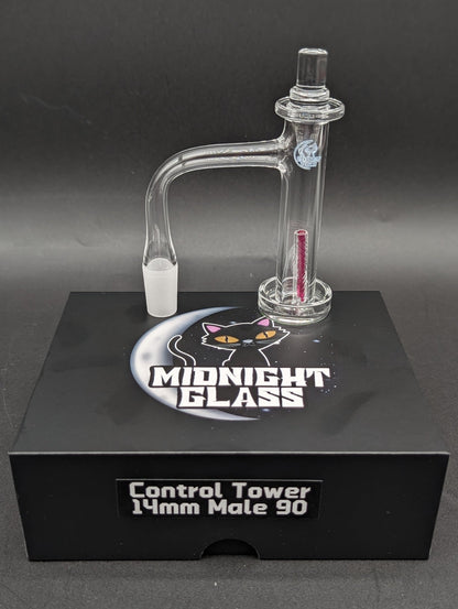 Midnight Quartz Control Tower Banger Set 14mm - Meech Madness Smoke Shop