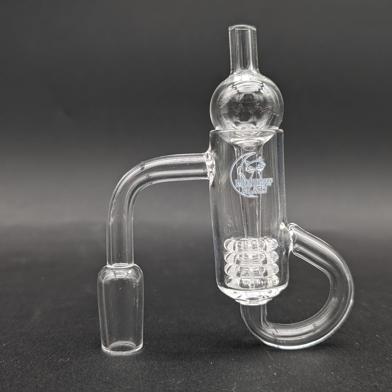 Midnight Quartz Diamond Knot Loop Banger 14mm-Avernic Smoke Shop