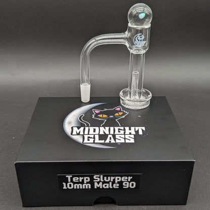 Midnight Quartz Grided Slurper Set 10mm-Avernic Smoke Shop