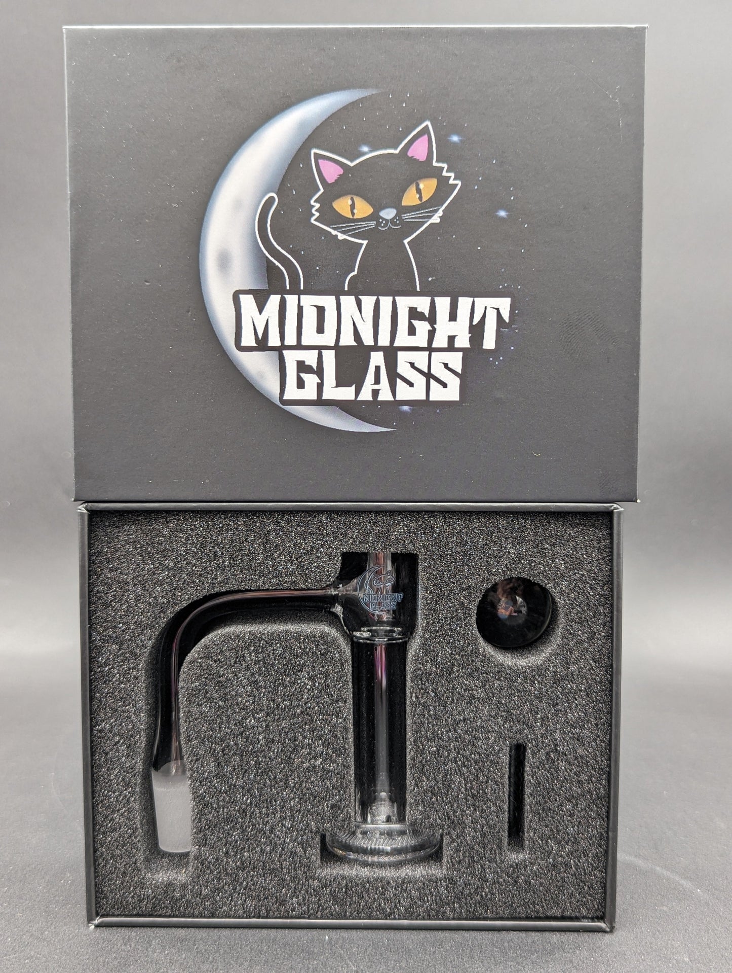 Midnight Quartz Grided Slurper Set 10mm-Avernic Smoke Shop