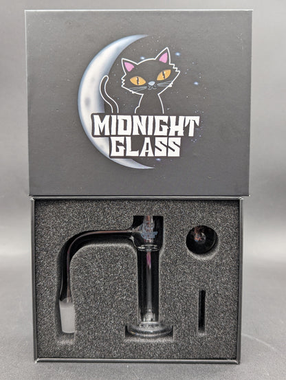 Midnight Quartz Grided Slurper Set 10mm-Avernic Smoke Shop