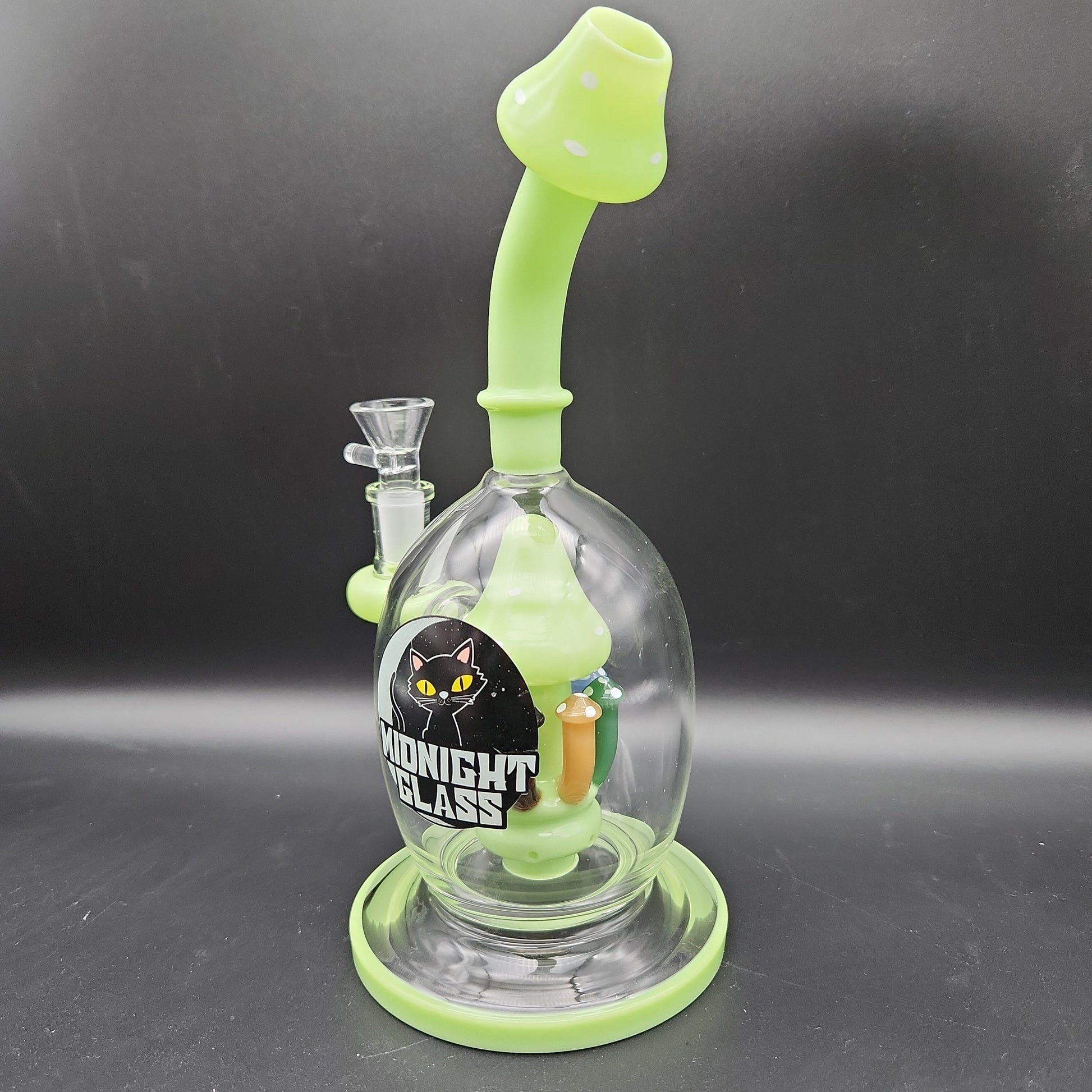 Midnights Mushrooms 9" Water Pipe - Avernic Smoke Shop