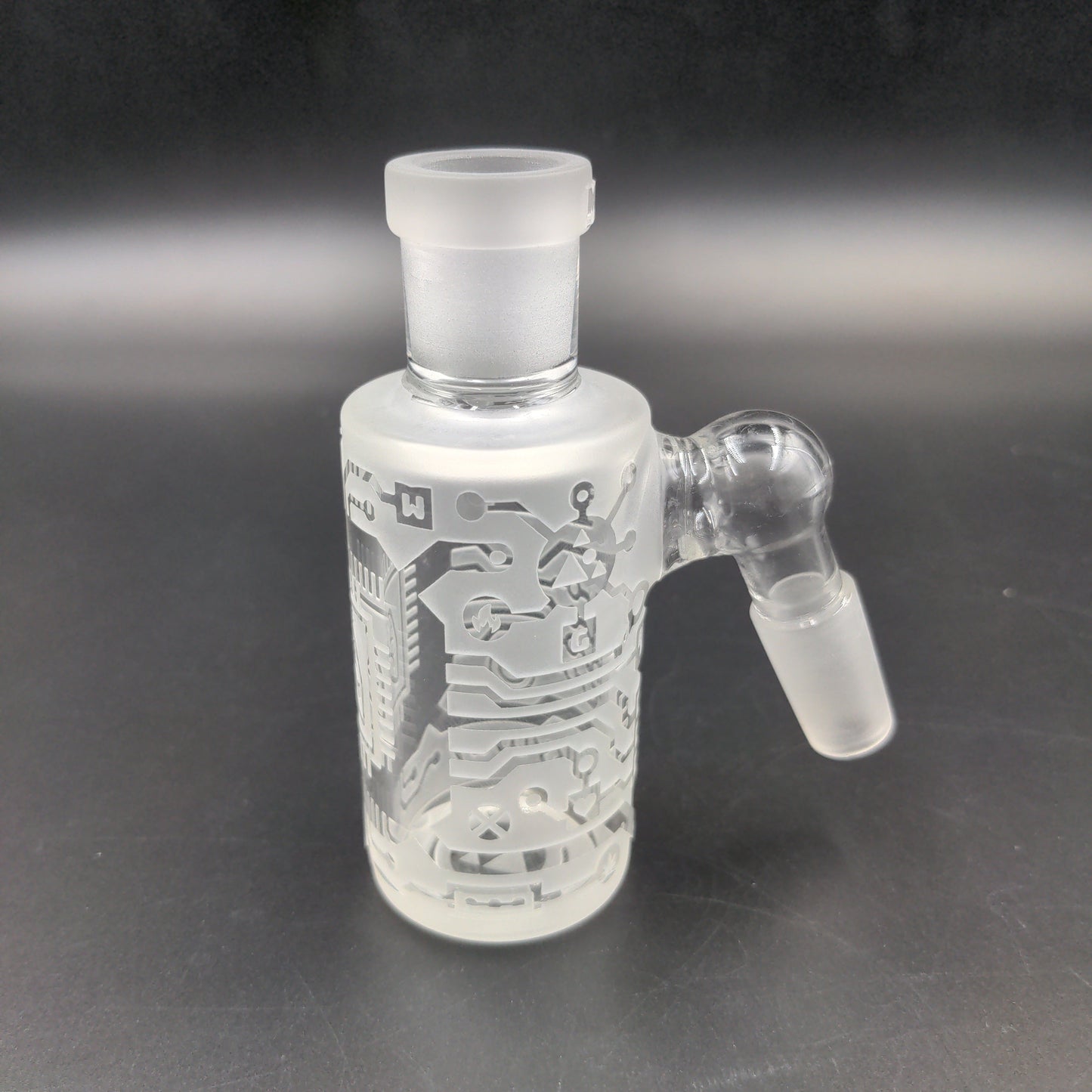 Milky Way Glass "Circuit Board" Dry Ash Catcher 14mm - Avernic Smoke Shop