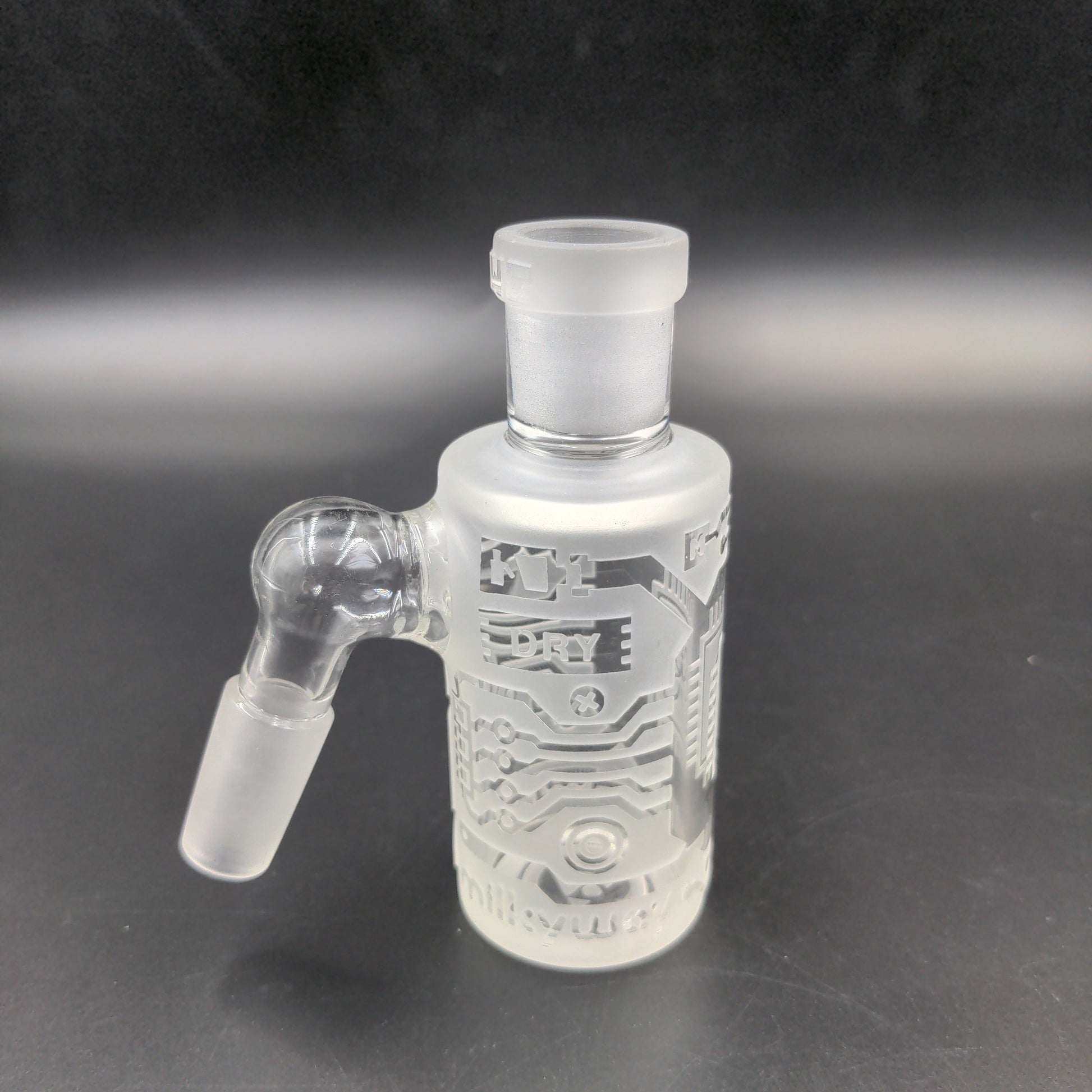 Milky Way Glass "Circuit Board" Dry Ash Catcher 14mm - Avernic Smoke Shop