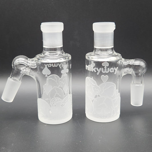 Milky Way Glass "Emperor's Legacy" Dry Ash Catcher 14mm - Avernic Smoke Shop