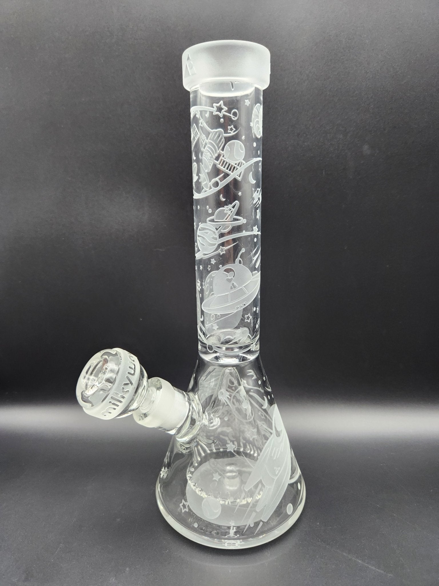 Milky Way Glass "Space Odyssey in 3D" 11" Beaker - Meech Madness Smoke Shop