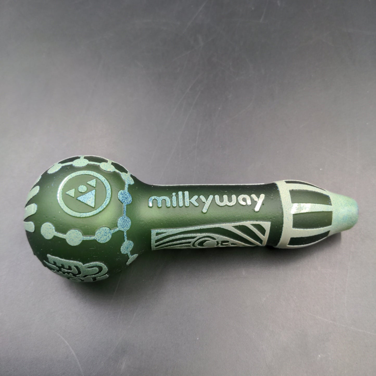 Milkyway  "Mayan Face" in Color Hand Pipe-Avernic Smoke Shop