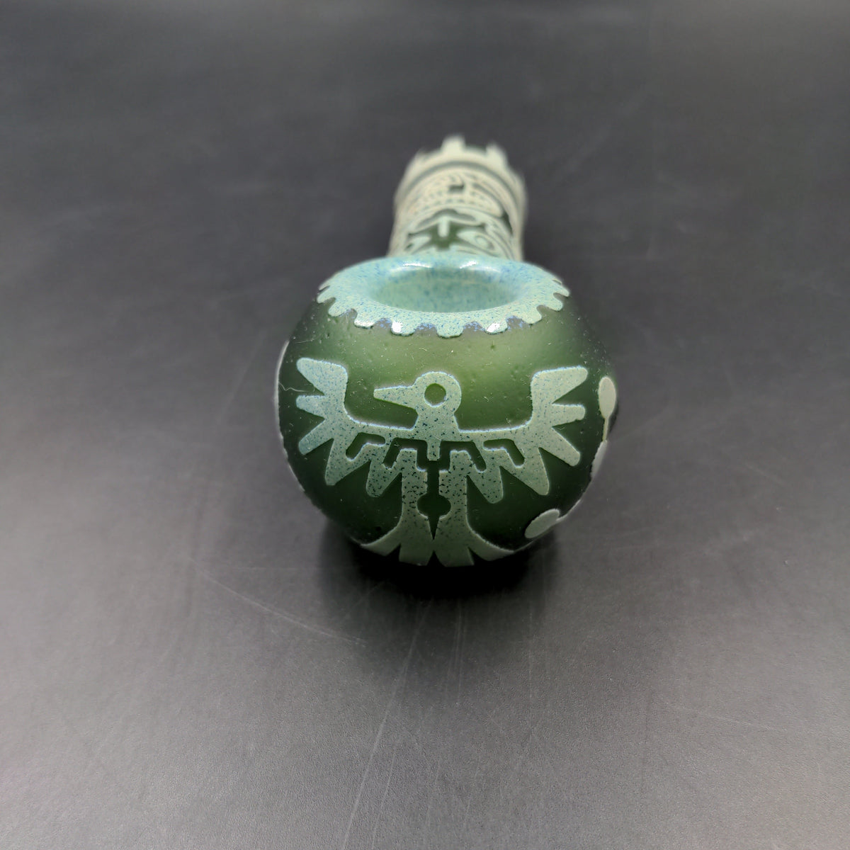 Milkyway  "Mayan Face" in Color Hand Pipe-Avernic Smoke Shop