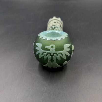 Milkyway  "Mayan Face" in Color Hand Pipe-Avernic Smoke Shop