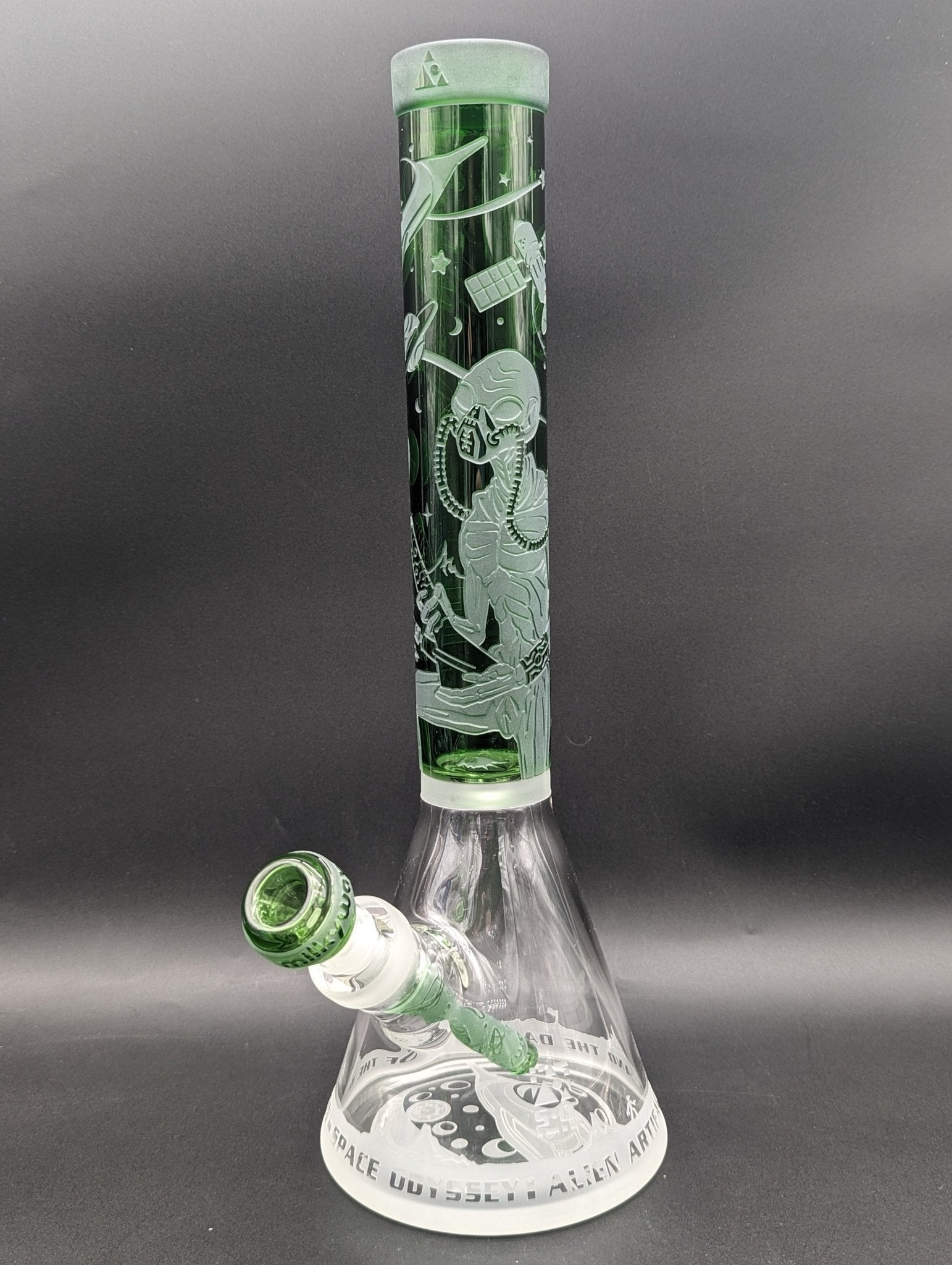 Milkyway Glass "Alien Artifacts" 16″ Beaker Bong - Meech Madness Smoke Shop