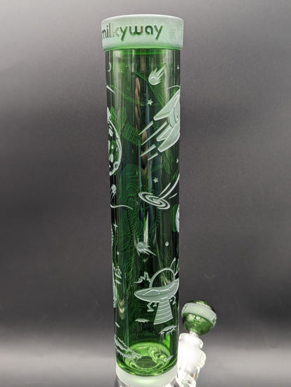 Milkyway Glass "Alien Artifacts" 16″ Beaker Bong - Meech Madness Smoke Shop