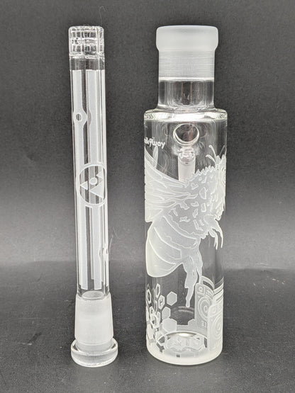 Milkyway Glass "Bee Hive 80's" 14mm 45° Wet Ash Catcher-Avernic Smoke Shop