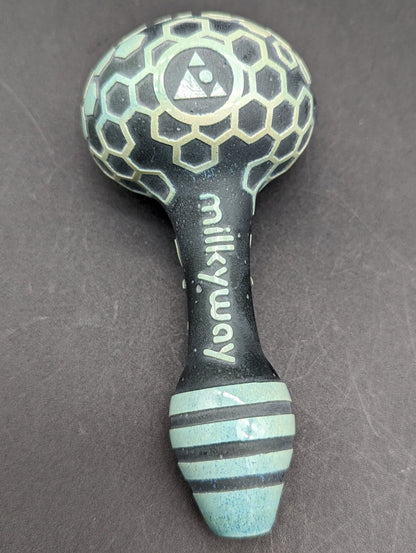 Milkyway Glass "Bee Hive" Hand Pipe - Meech Madness Smoke Shop