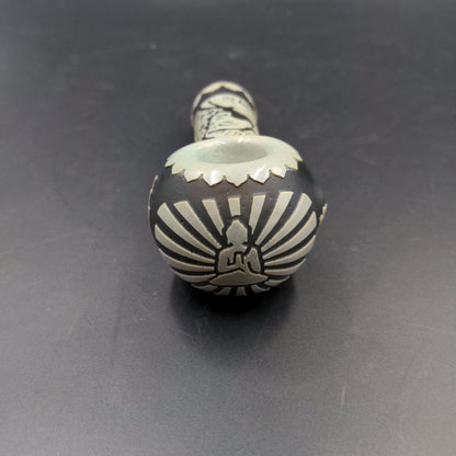 Milkyway Glass "Buddha" Pipe In Color - Meech Madness Smoke Shop