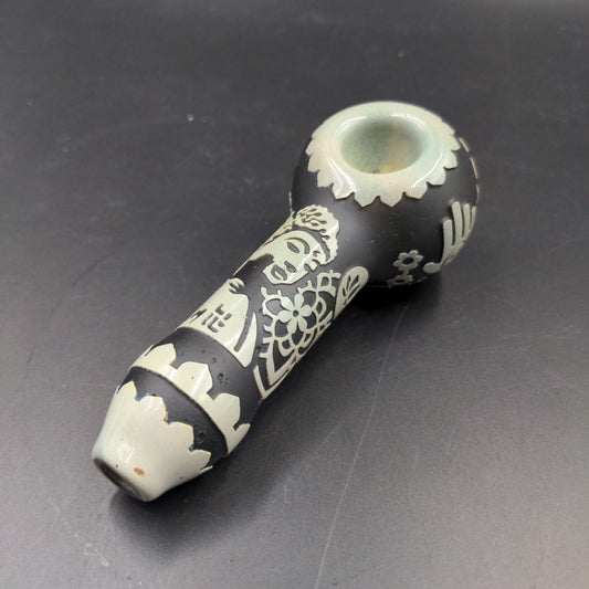 Milkyway Glass "Buddha" Pipe In Color - Meech Madness Smoke Shop