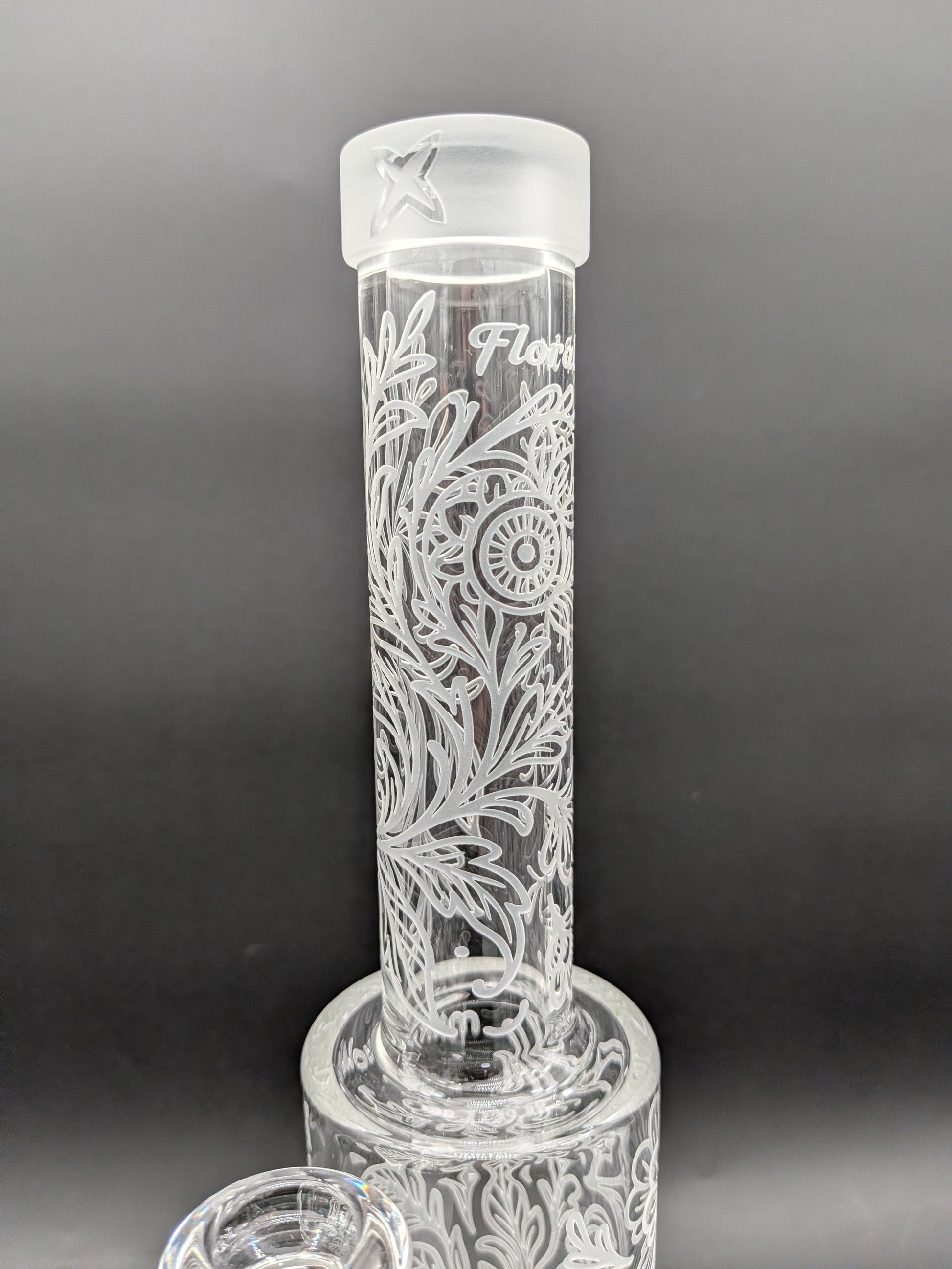 Milkyway Glass "Floral X" 13″ Water Pipe-Avernic Smoke Shop