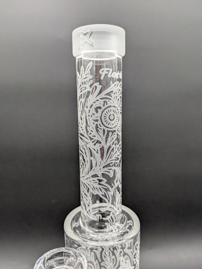 Milkyway Glass "Floral X" 13″ Water Pipe-Avernic Smoke Shop