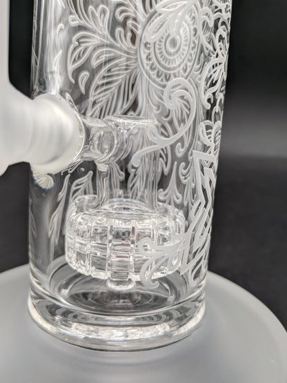Milkyway Glass "Floral X" 13″ Water Pipe-Avernic Smoke Shop