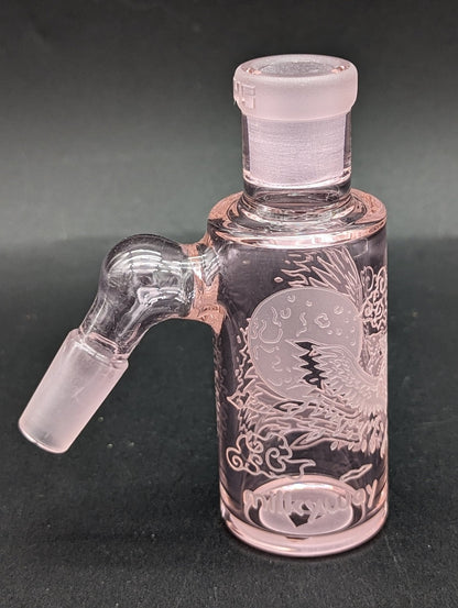 Milkyway Glass "Phoenix" Dry Ash Catcher 14mm - Pink - Meech Madness Smoke Shop