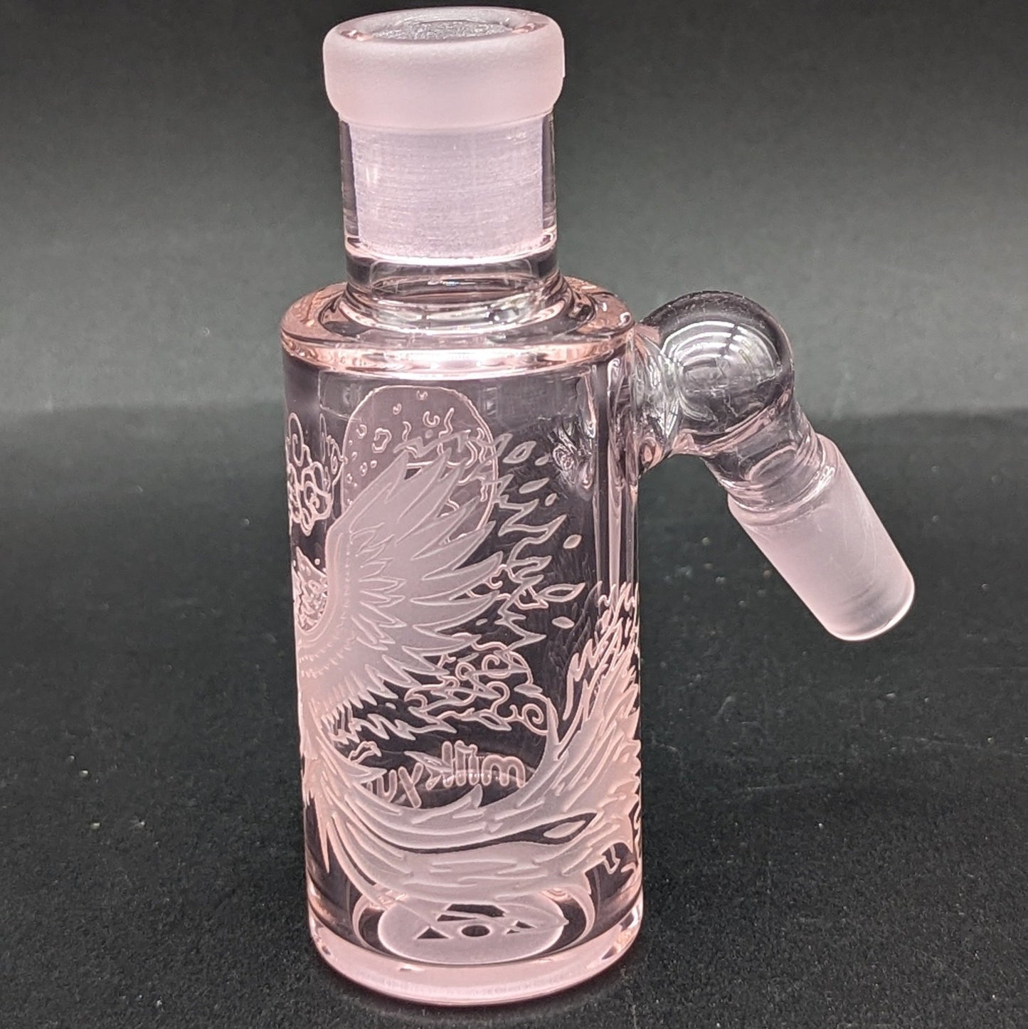 Milkyway Glass "Phoenix" Dry Ash Catcher 14mm - Pink - Meech Madness Smoke Shop