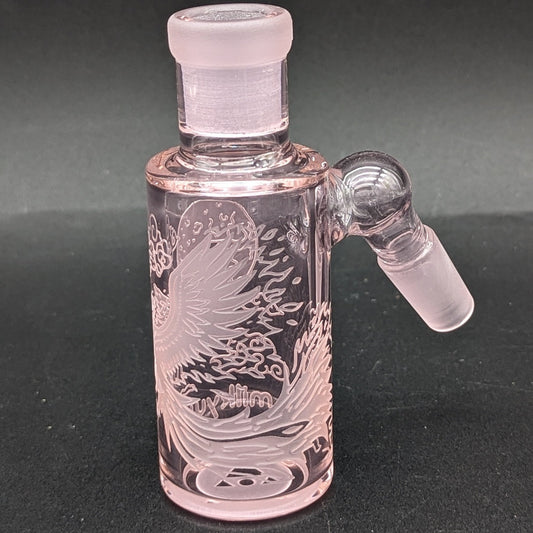 Milkyway Glass "Phoenix" Dry Ash Catcher 14mm - Pink - Meech Madness Smoke Shop