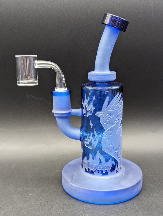 Milkyway Glass "Phoenix: Unchained " 8.5" Dab Rig - Meech Madness Smoke Shop
