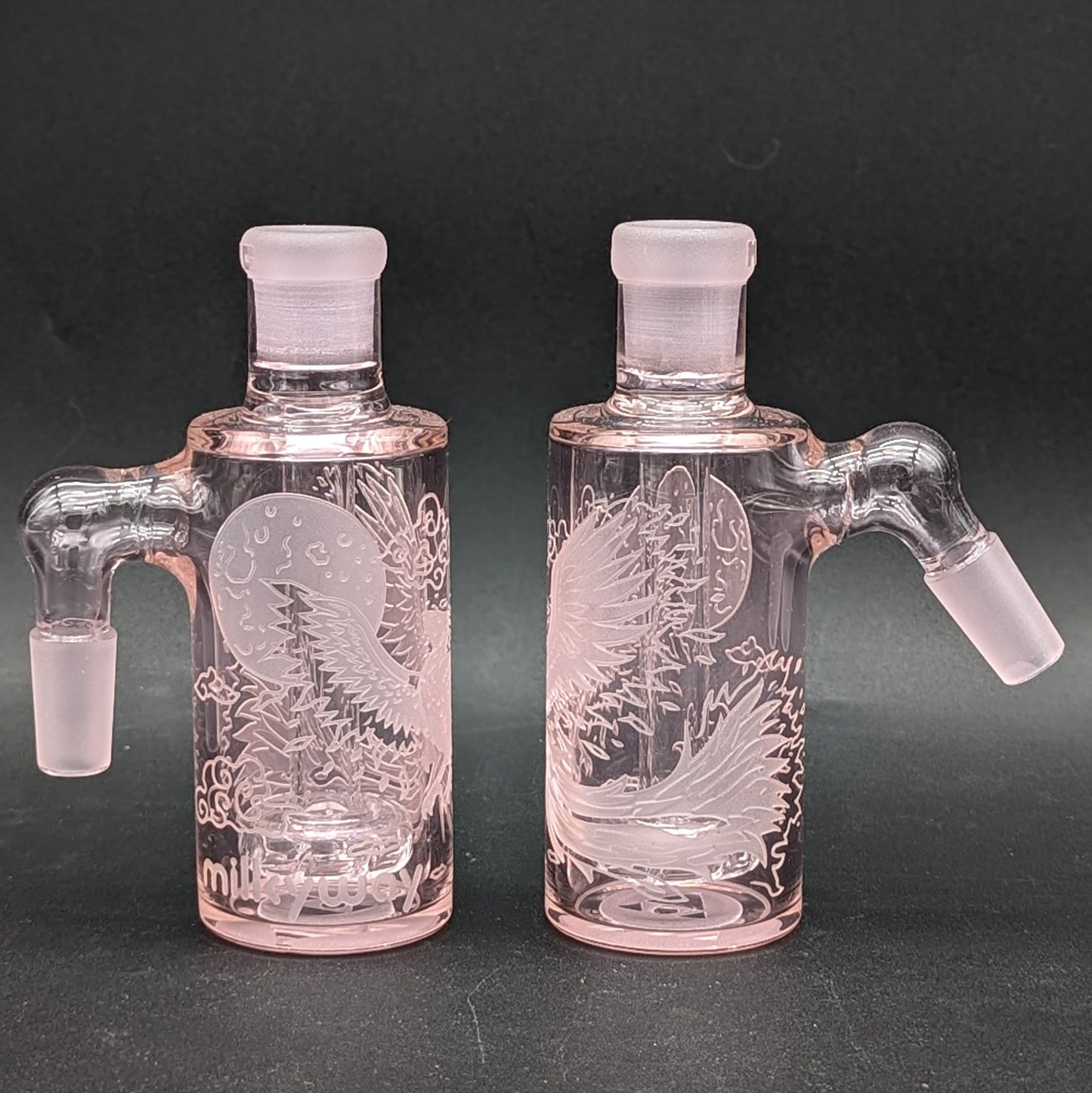 Milkyway Glass "Phoenix" Wet Ash Catcher 14mm - Pink