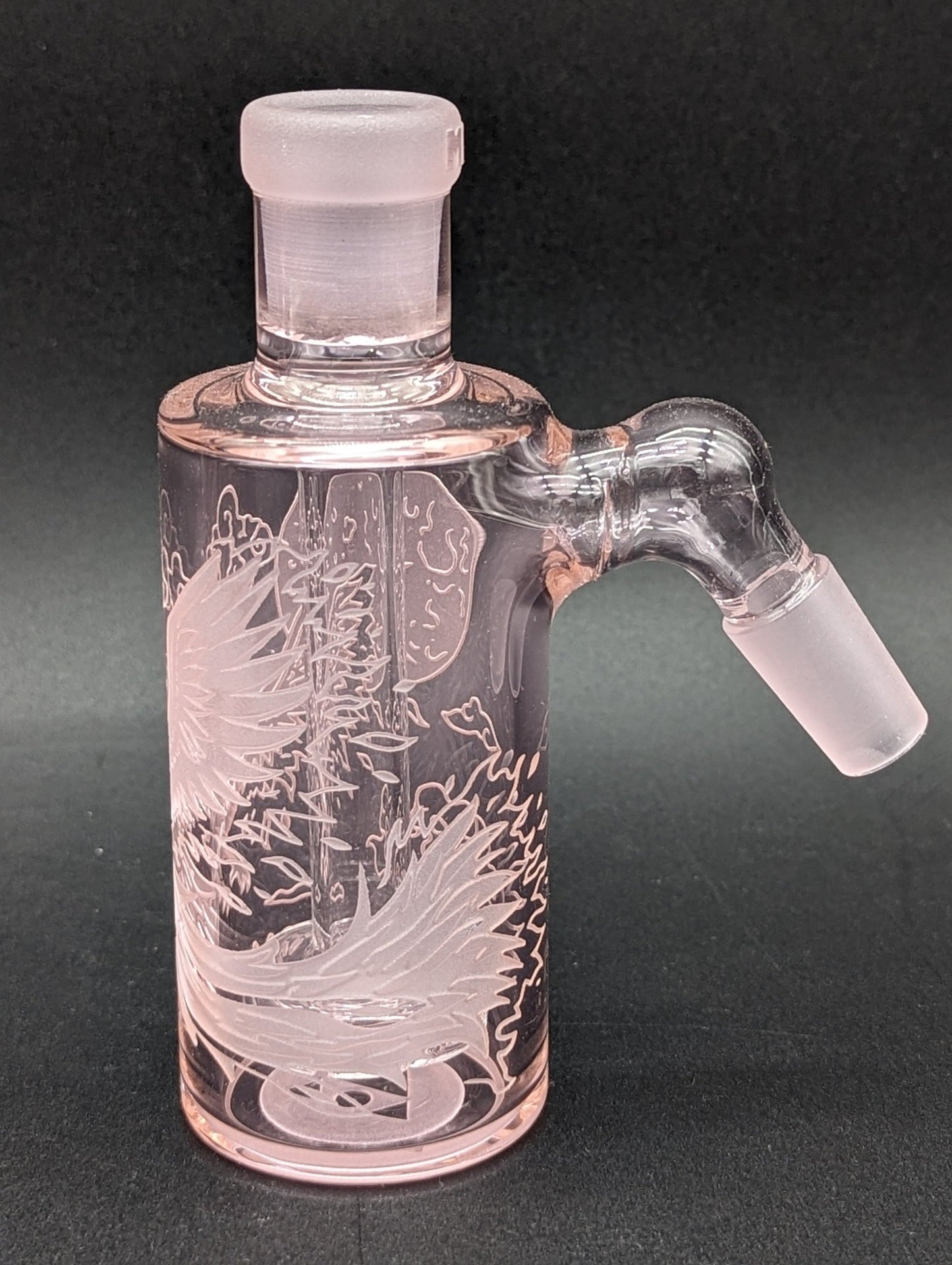 Milkyway Glass "Phoenix" Wet Ash Catcher 14mm - Pink - Meech Madness Smoke Shop