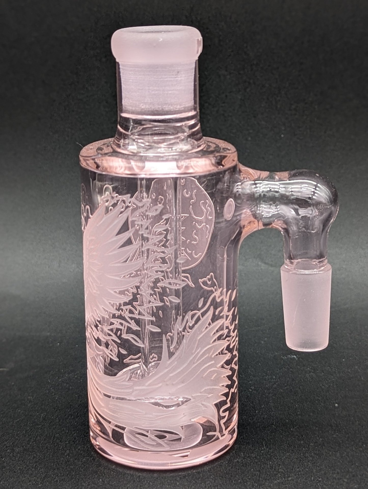 Milkyway Glass "Phoenix" Wet Ash Catcher 14mm - Pink - Meech Madness Smoke Shop