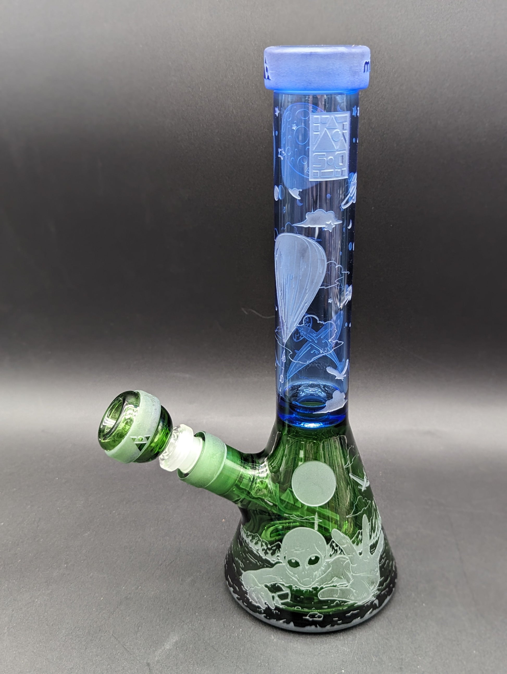 Milkyway Glass Roswell 1947 11" Beaker-Avernic Smoke Shop