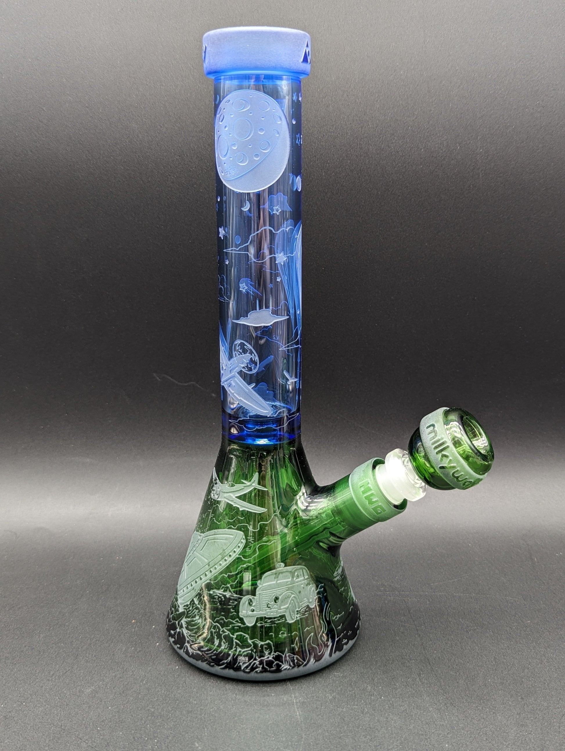 Milkyway Glass Roswell 1947 11" Beaker-Avernic Smoke Shop