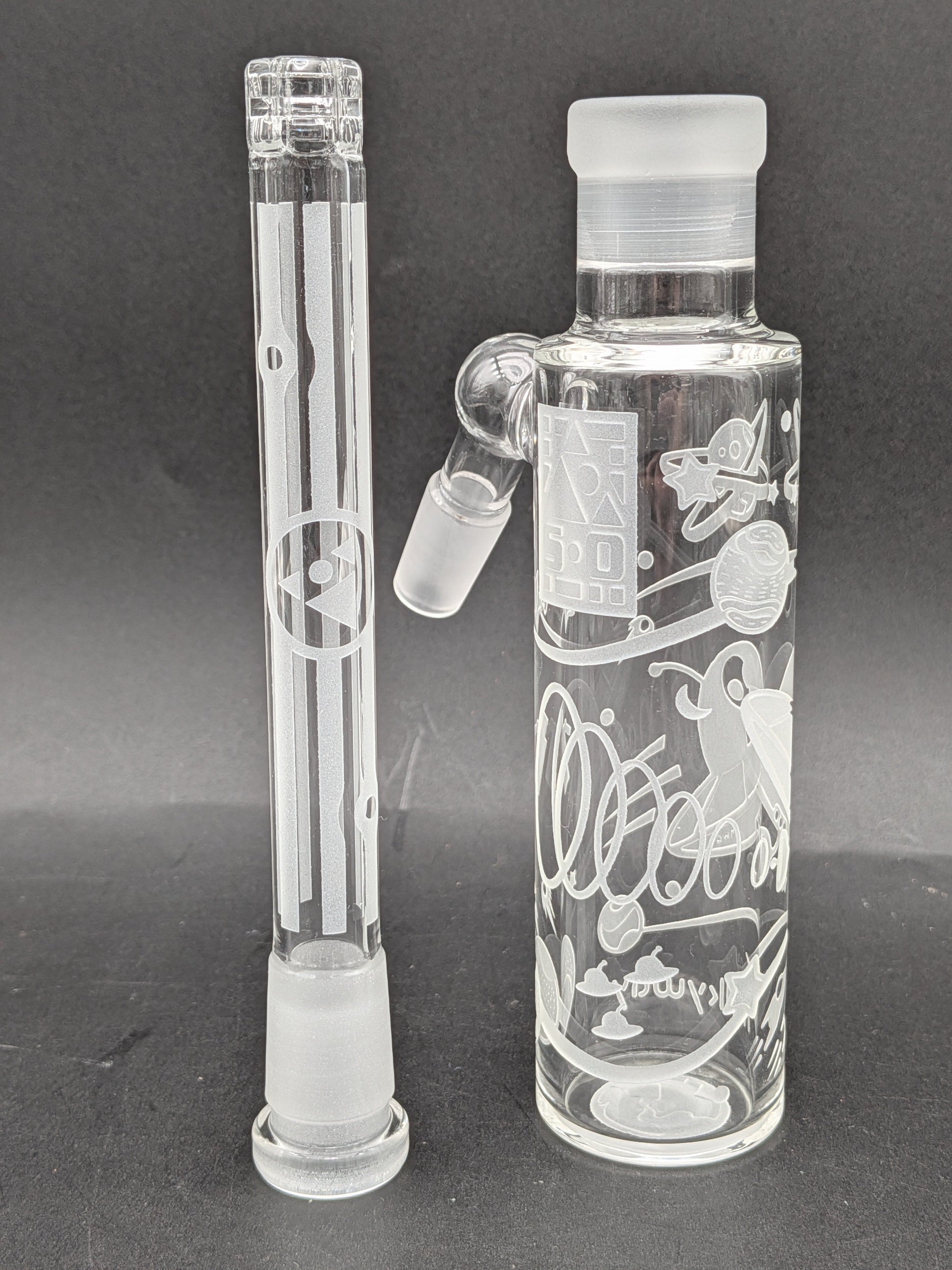 Milkyway Glass "Space Odyssey" 14mm 45° Wet Ash Catcher-Avernic Smoke Shop