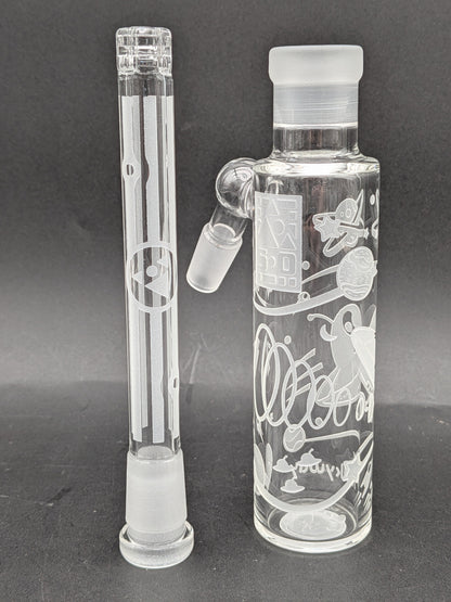 Milkyway Glass "Space Odyssey" 14mm 45° Wet Ash Catcher-Avernic Smoke Shop
