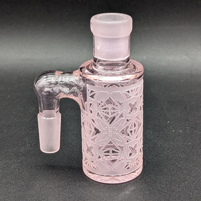 Milkyway Glass "X - Morphic: EVO" Dry Ash Catcher 14mm Pink - Meech Madness Smoke Shop