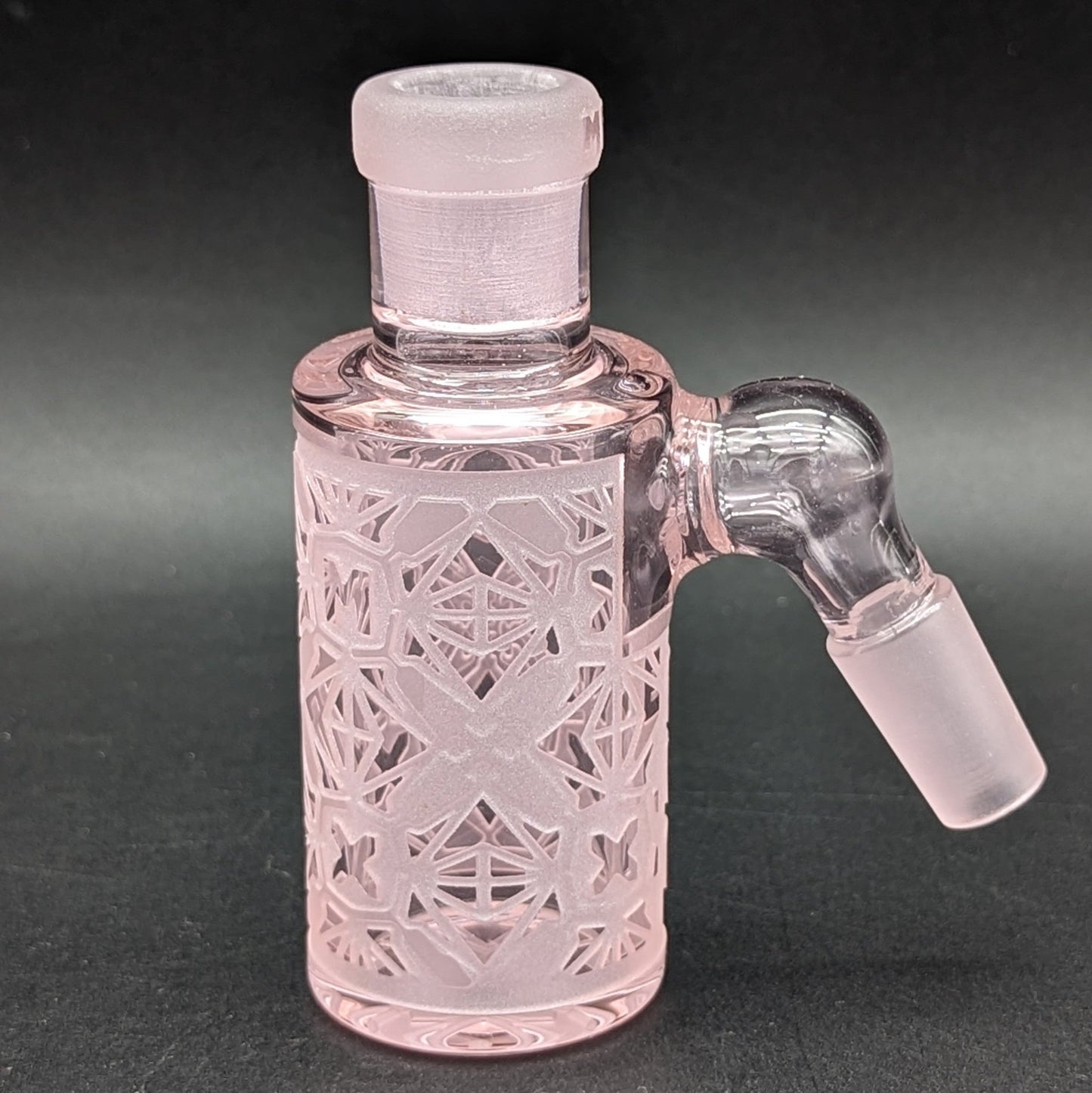 Milkyway Glass "X - Morphic: EVO" Dry Ash Catcher 14mm Pink - Meech Madness Smoke Shop
