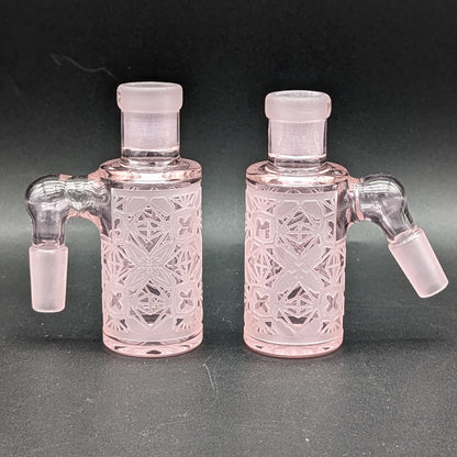 Milkyway Glass "X - Morphic: EVO" Dry Ash Catcher 14mm Pink - Meech Madness Smoke Shop