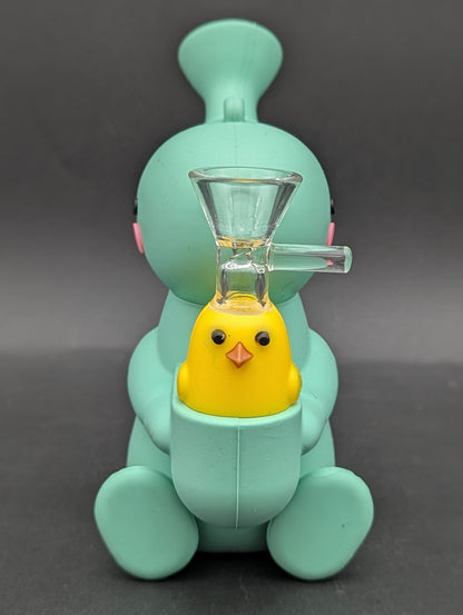 Mini Dino and Chick Silicone Bubbler