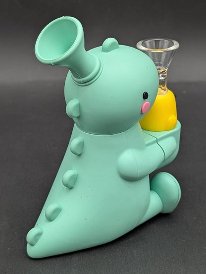 Mini Dino and Chick Silicone Bubbler