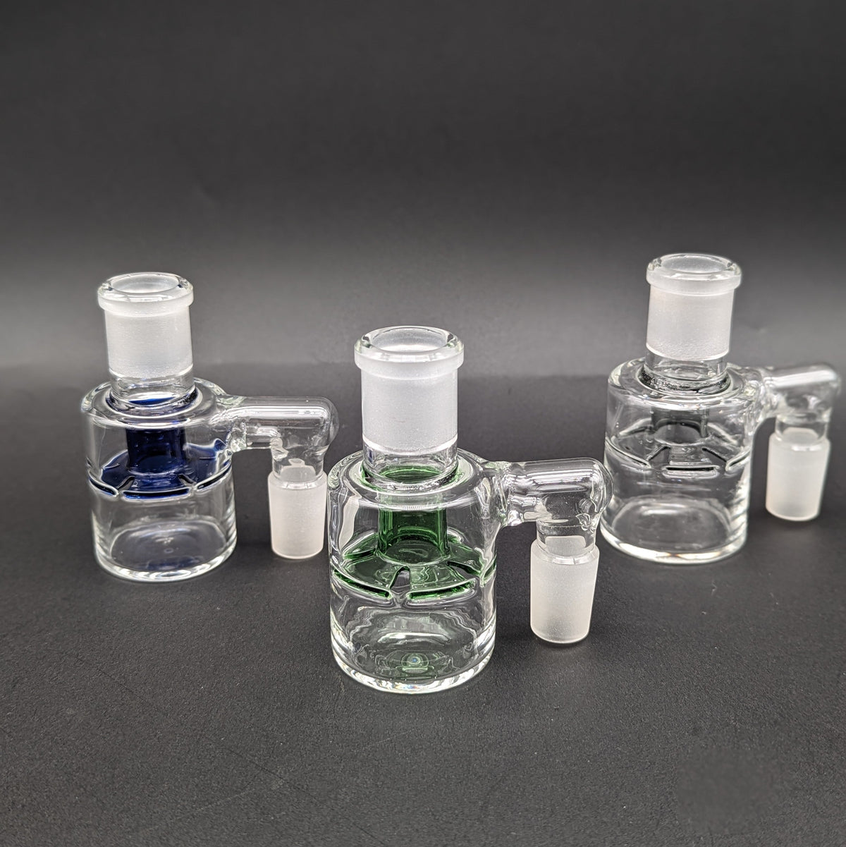 Mini Slitted Disc Ash catchers 18mm 90 Degrees-Meech Madness Smoke Shop