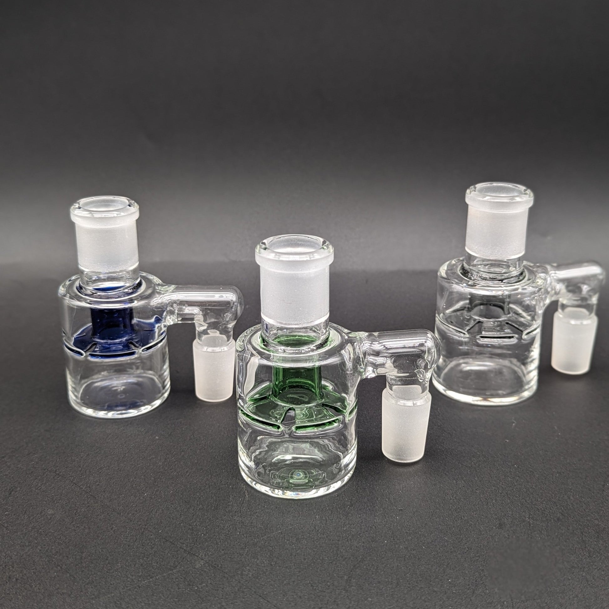 Mini Slitted Disc Ash catchers 18mm 90 Degrees - Meech Madness Smoke Shop