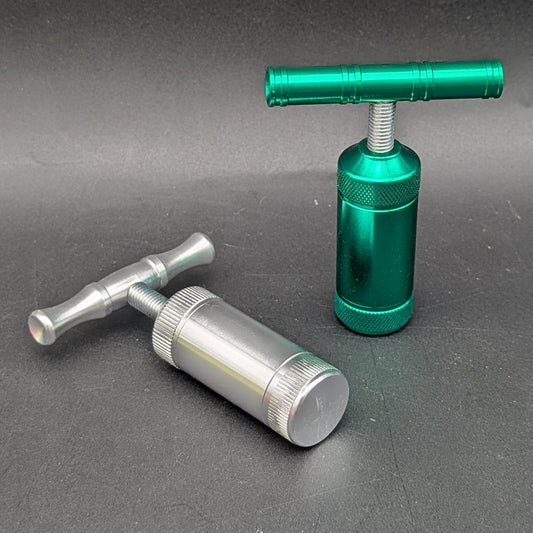 Mini T - Style Aluminum Pollen Press - Meech Madness Smoke Shop