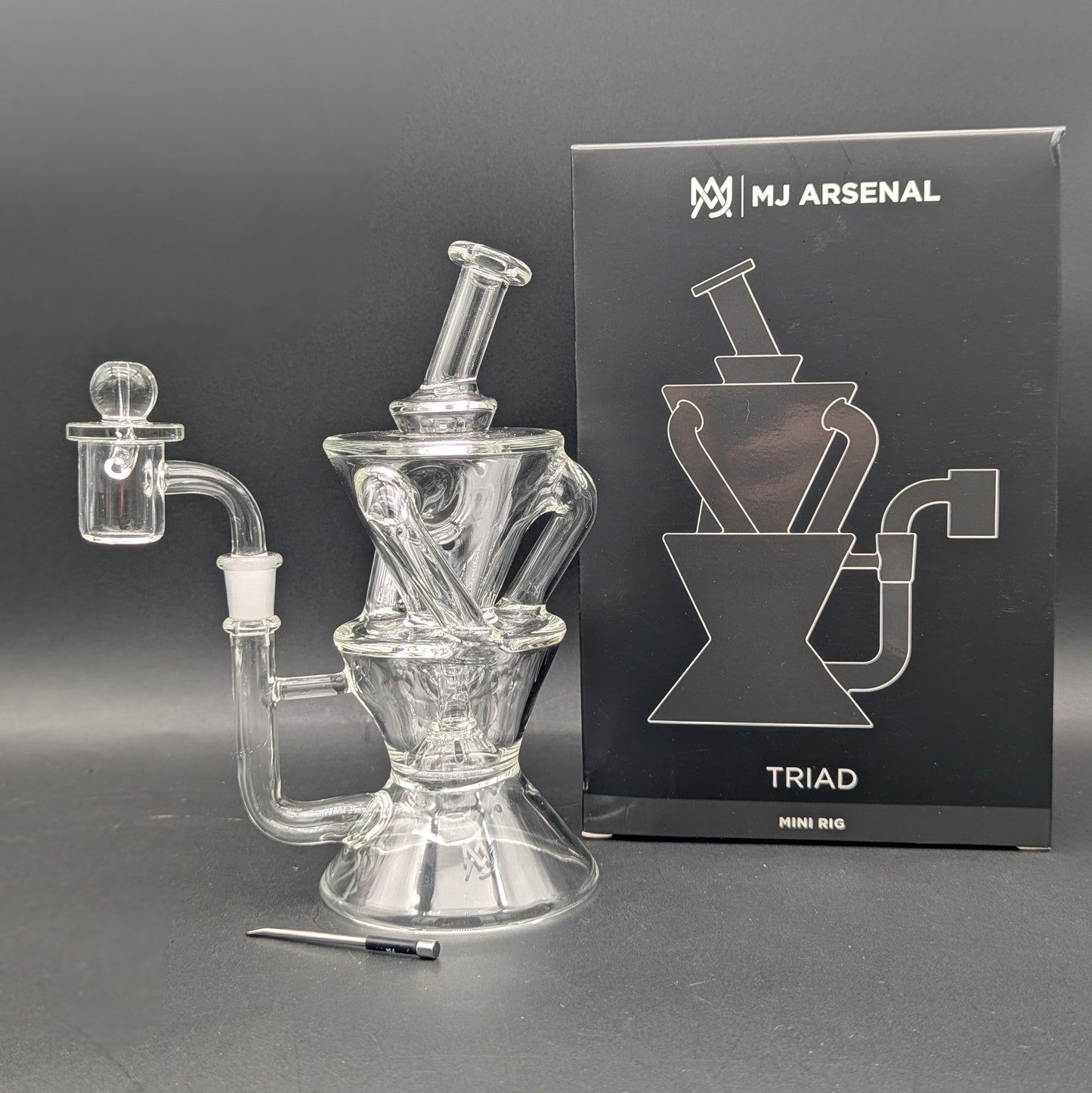 MJ Arsenal Triad Recycler Dab Rig 7"-Avernic Smoke Shop