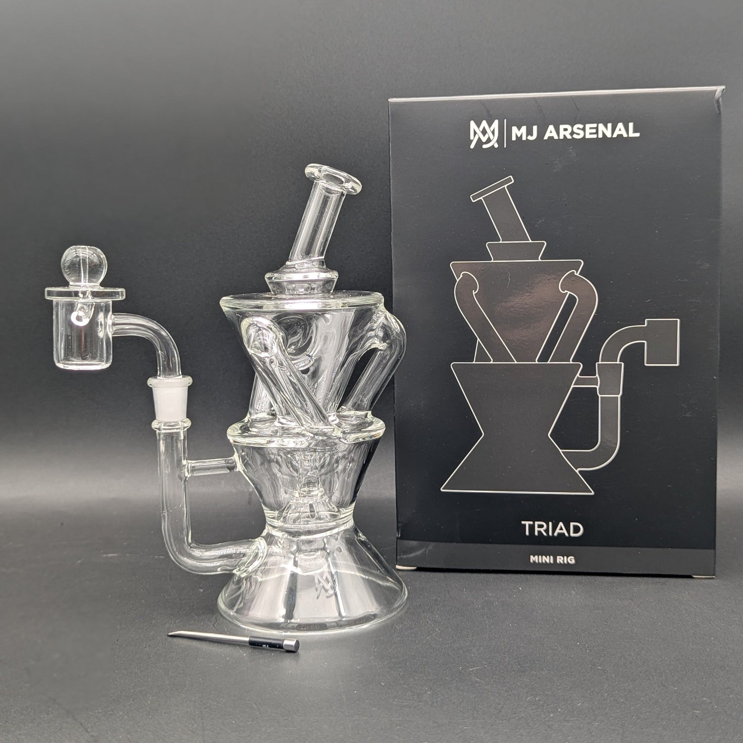 MJ Arsenal Triad Recycler Dab Rig 7"-Avernic Smoke Shop