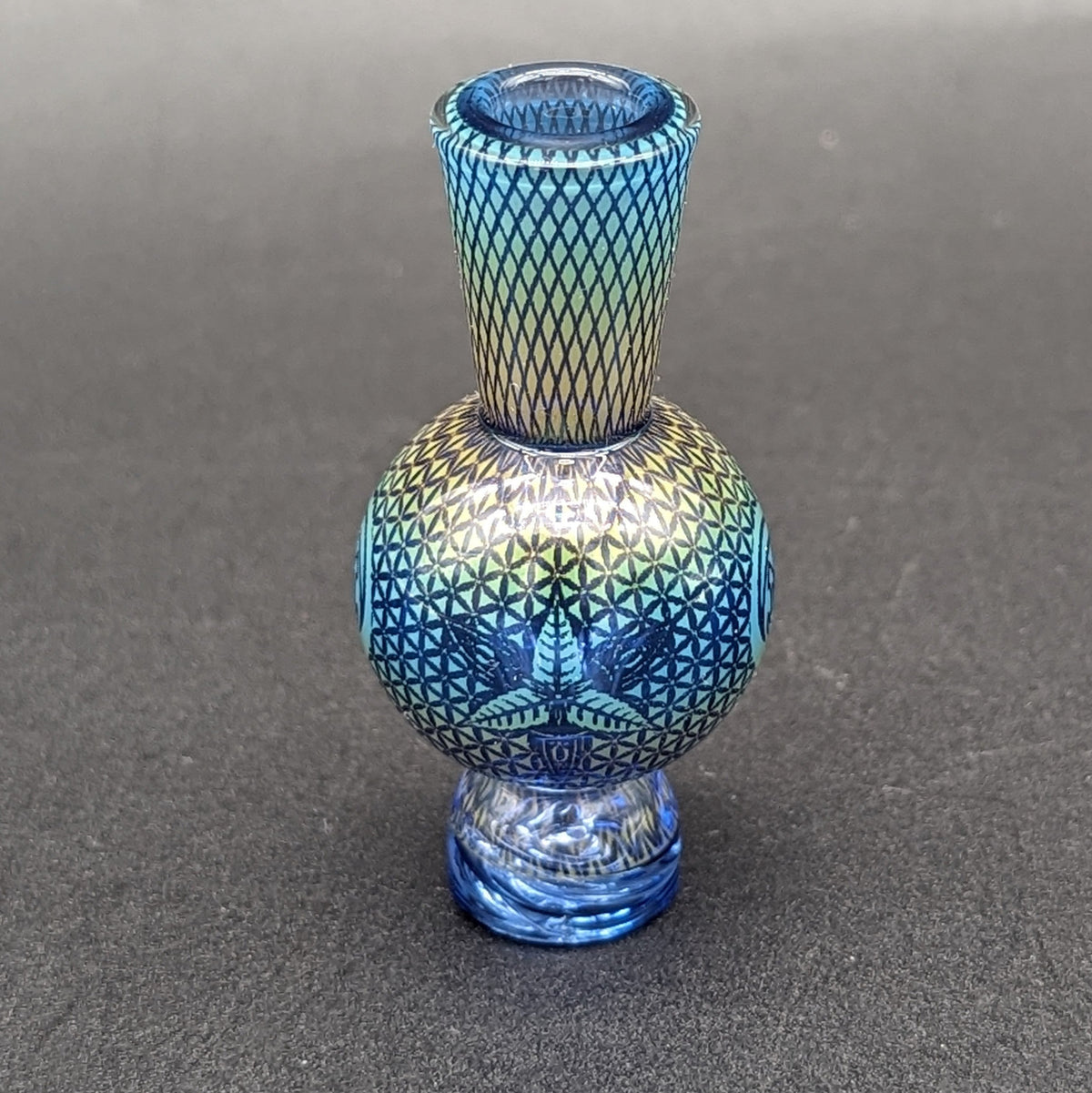 Mothership Glass "Flower of Life" Bubble Cap-Avernic Smoke Shop
